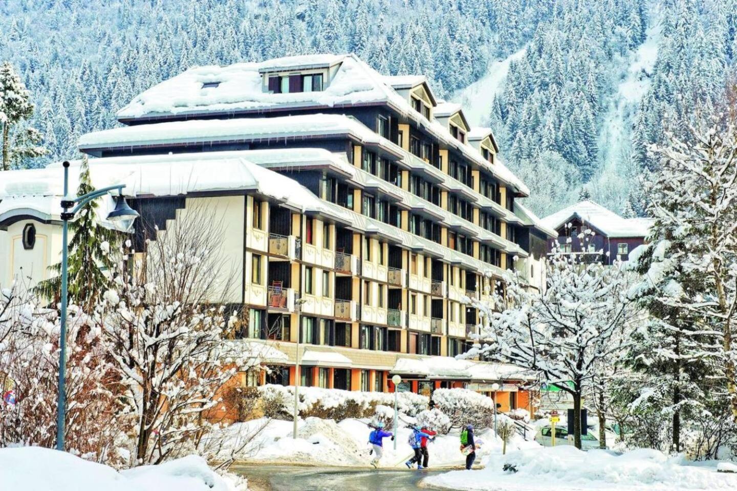 Vue Montblanc Magique En Centre-Ville Avec Parking Chamonix Exterior foto